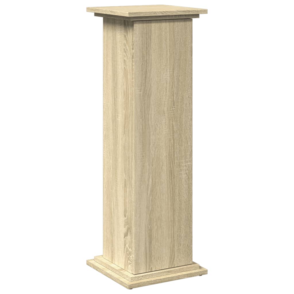 Espositore con Portaoggetti Rovere Sonoma 31x30x90cm Truciolato - homemem39