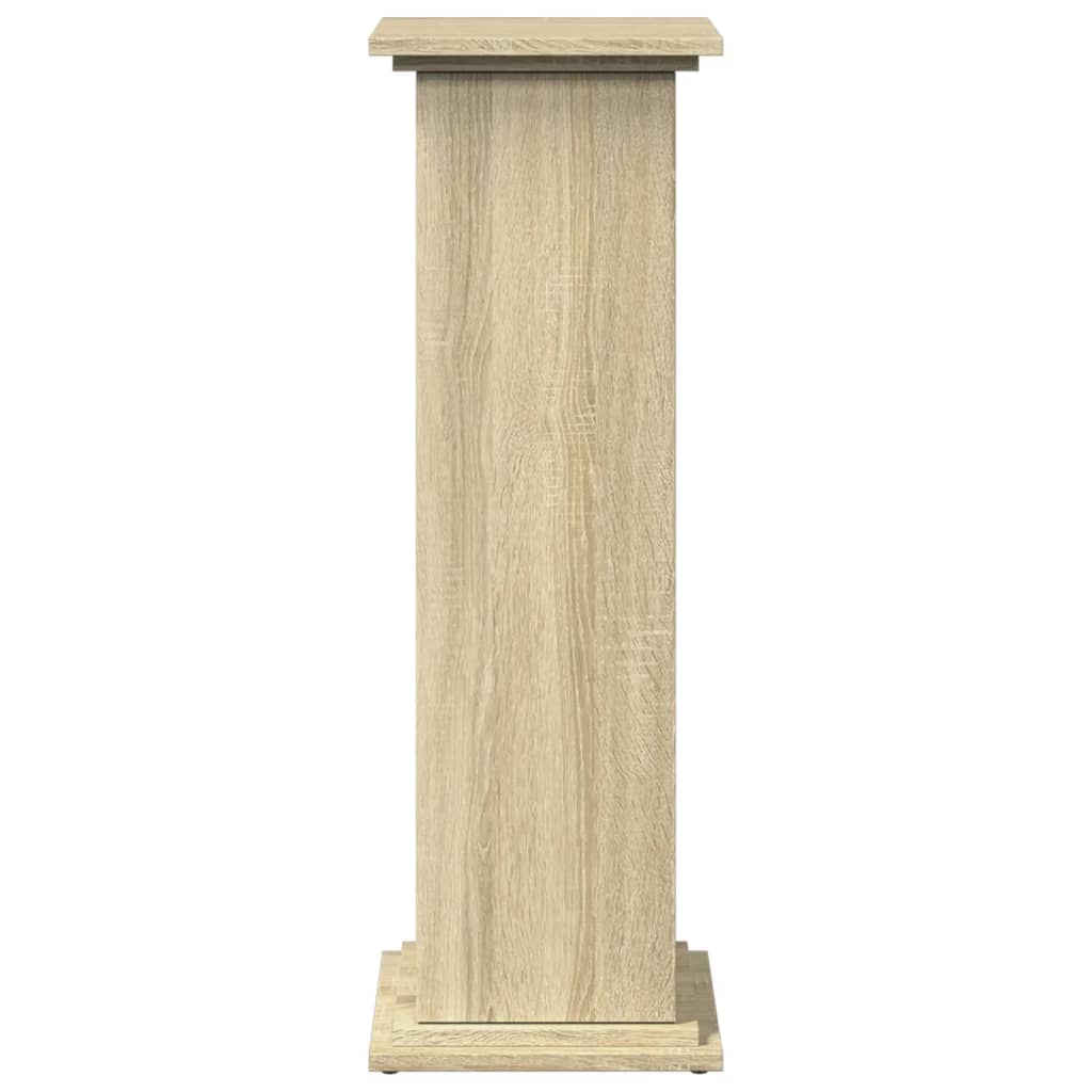 Espositore con Portaoggetti Rovere Sonoma 31x30x90cm Truciolato - homemem39