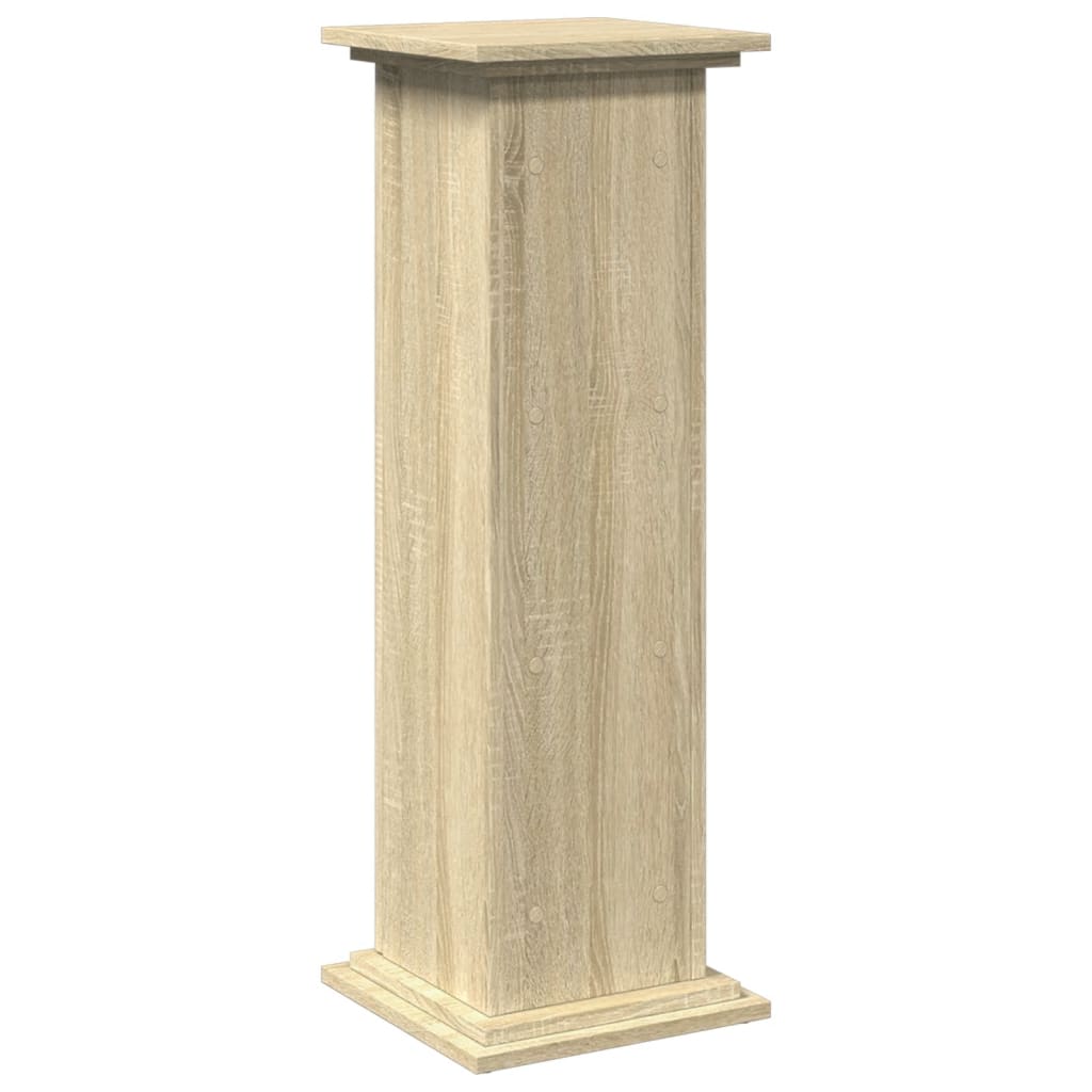 Espositore con Portaoggetti Rovere Sonoma 31x30x90cm Truciolato - homemem39