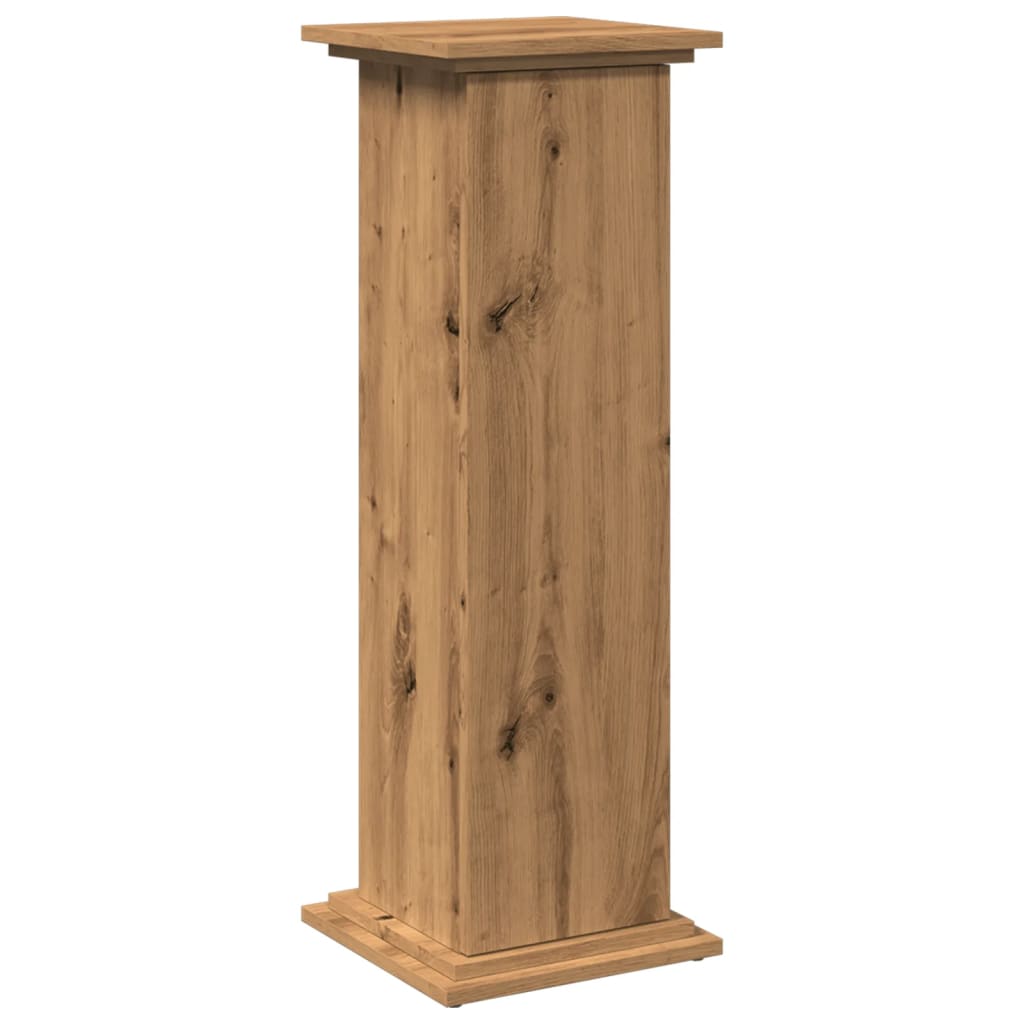 Espositore Portaoggetti Rovere Artigianale 31x30x90 Truciolato - homemem39