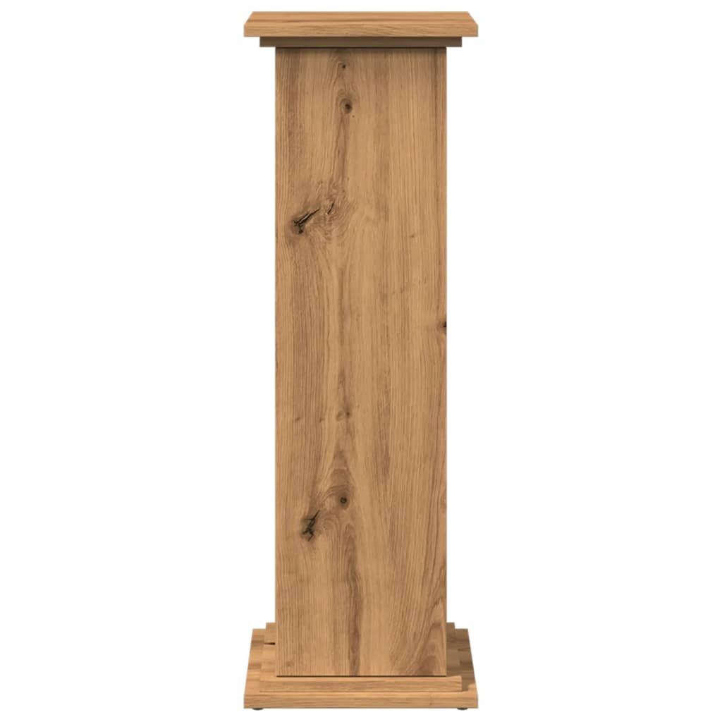 Espositore Portaoggetti Rovere Artigianale 31x30x90 Truciolato - homemem39
