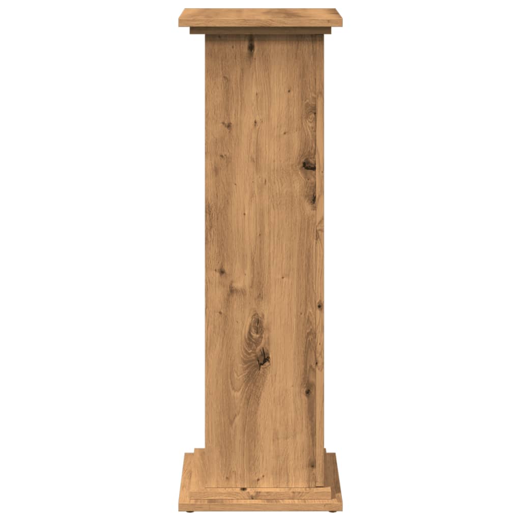 Espositore Portaoggetti Rovere Artigianale 31x30x90 Truciolato - homemem39