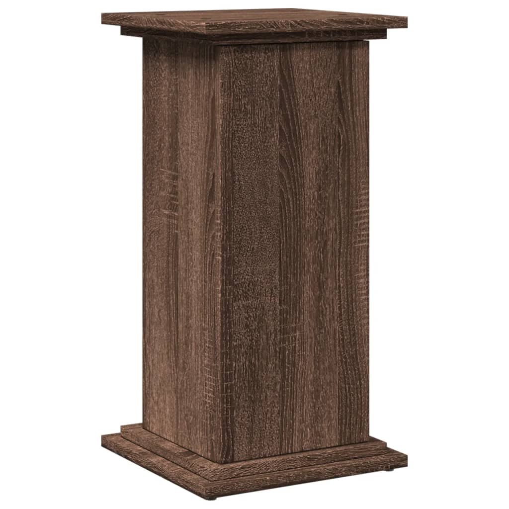 Espositore con Portaoggetti Rovere Marrone 31x30x60 Truciolato - homemem39