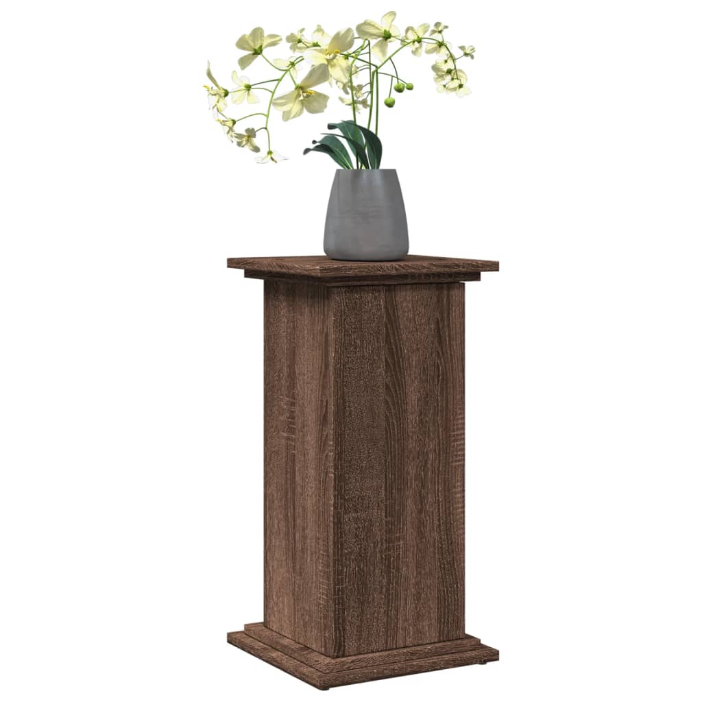 Espositore con Portaoggetti Rovere Marrone 31x30x60 Truciolato - homemem39