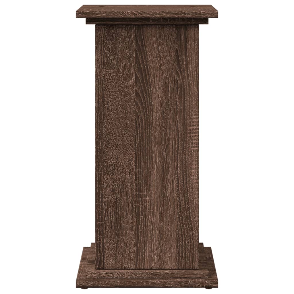 Espositore con Portaoggetti Rovere Marrone 31x30x60 Truciolato - homemem39