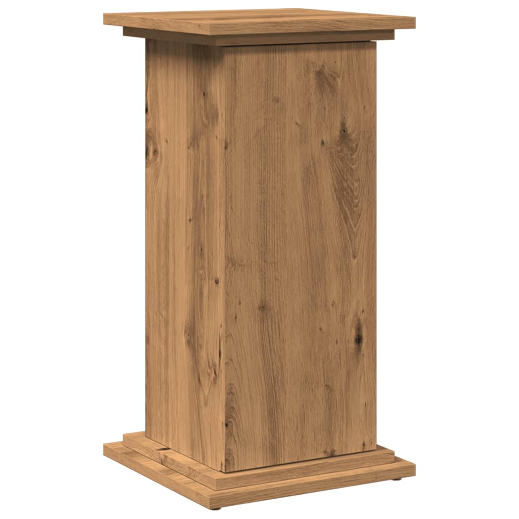 Espositore Portaoggetti Rovere Artigianale 31x30x60 Truciolato - homemem39