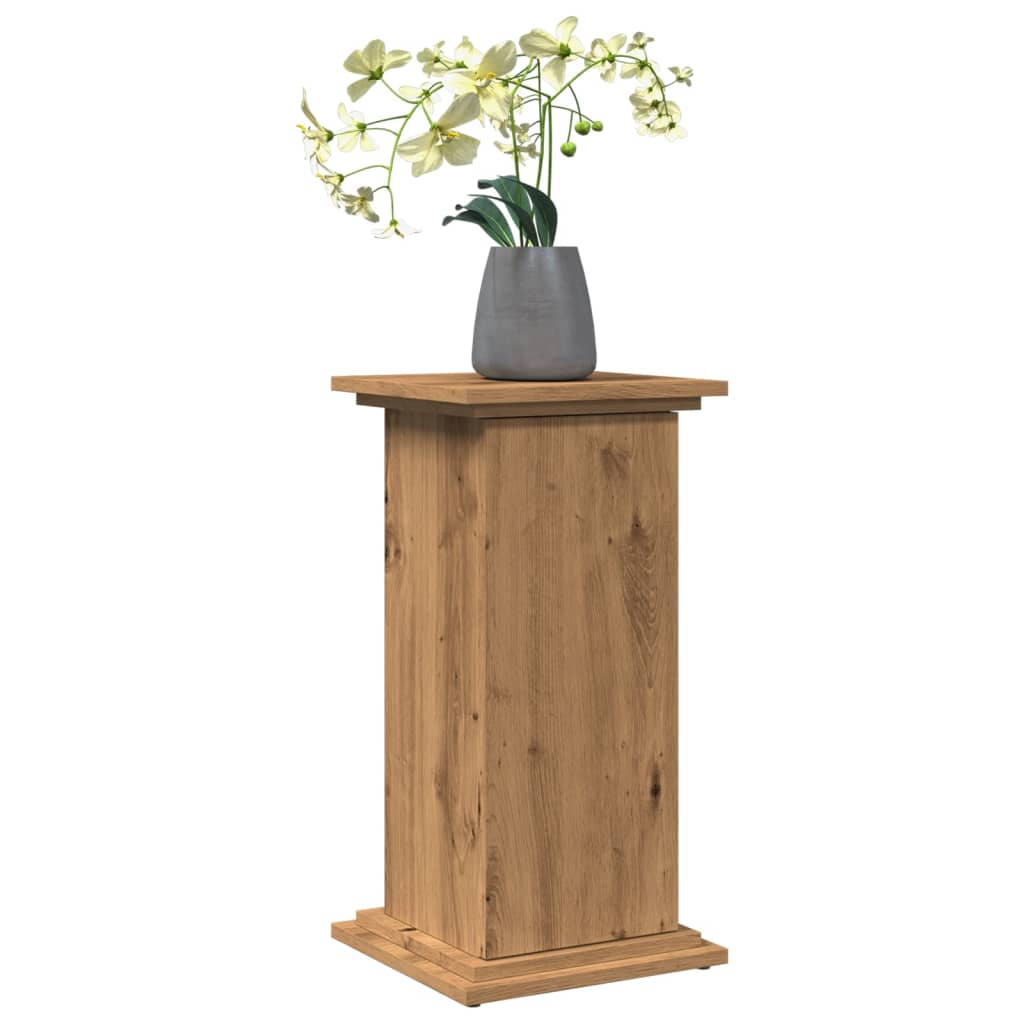 Espositore Portaoggetti Rovere Artigianale 31x30x60 Truciolato - homemem39