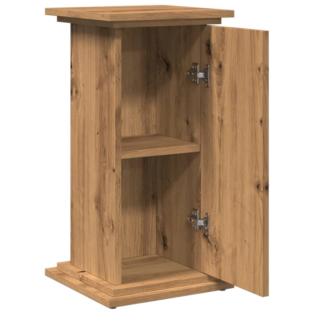Espositore Portaoggetti Rovere Artigianale 31x30x60 Truciolato - homemem39