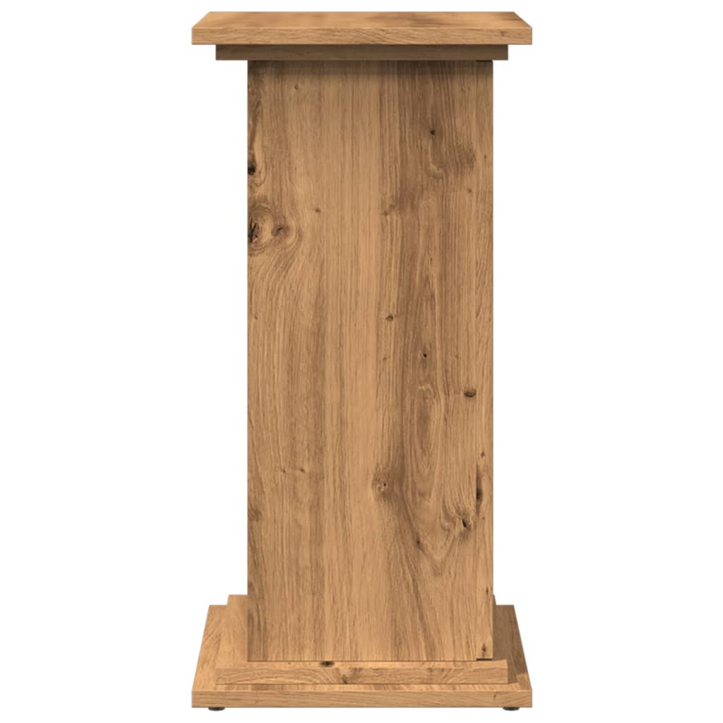 Espositore Portaoggetti Rovere Artigianale 31x30x60 Truciolato - homemem39