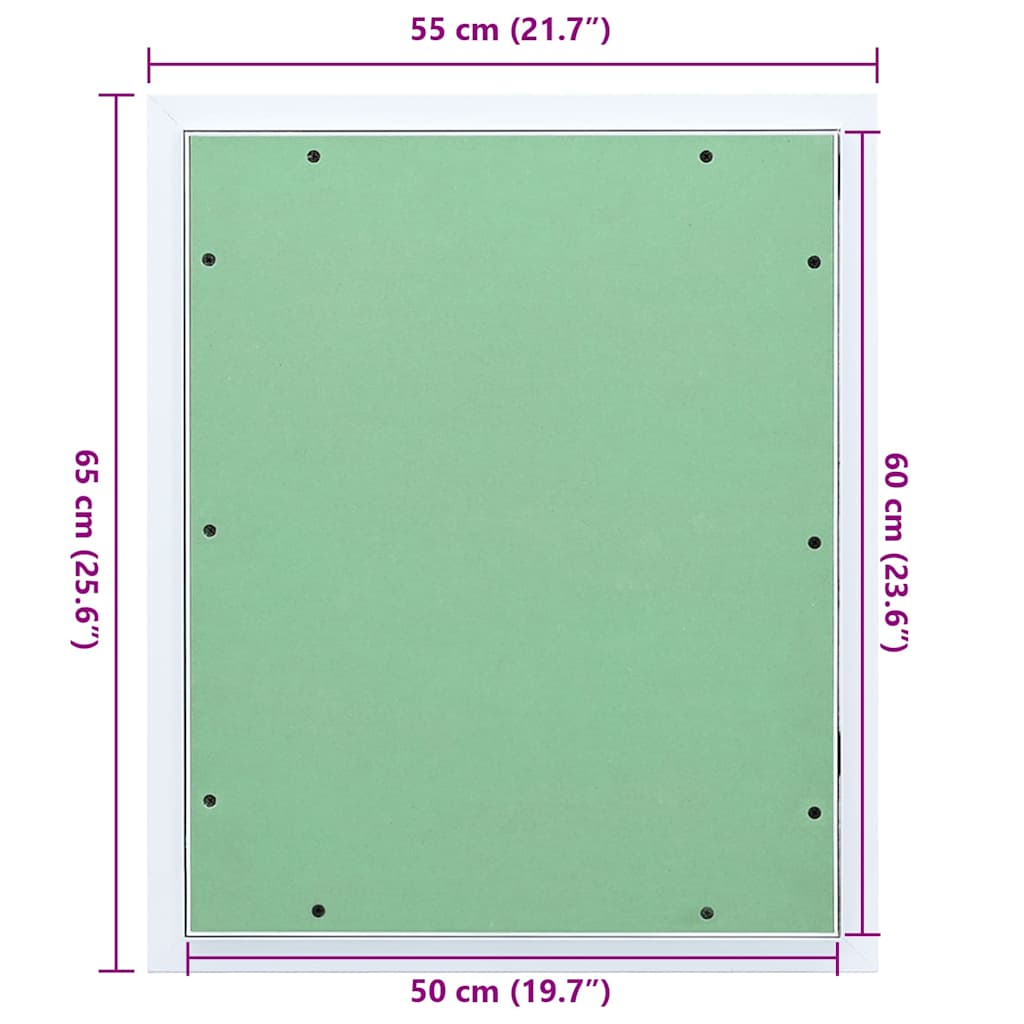 Pannello di Accesso Verde e Argento 55 x 65 cm