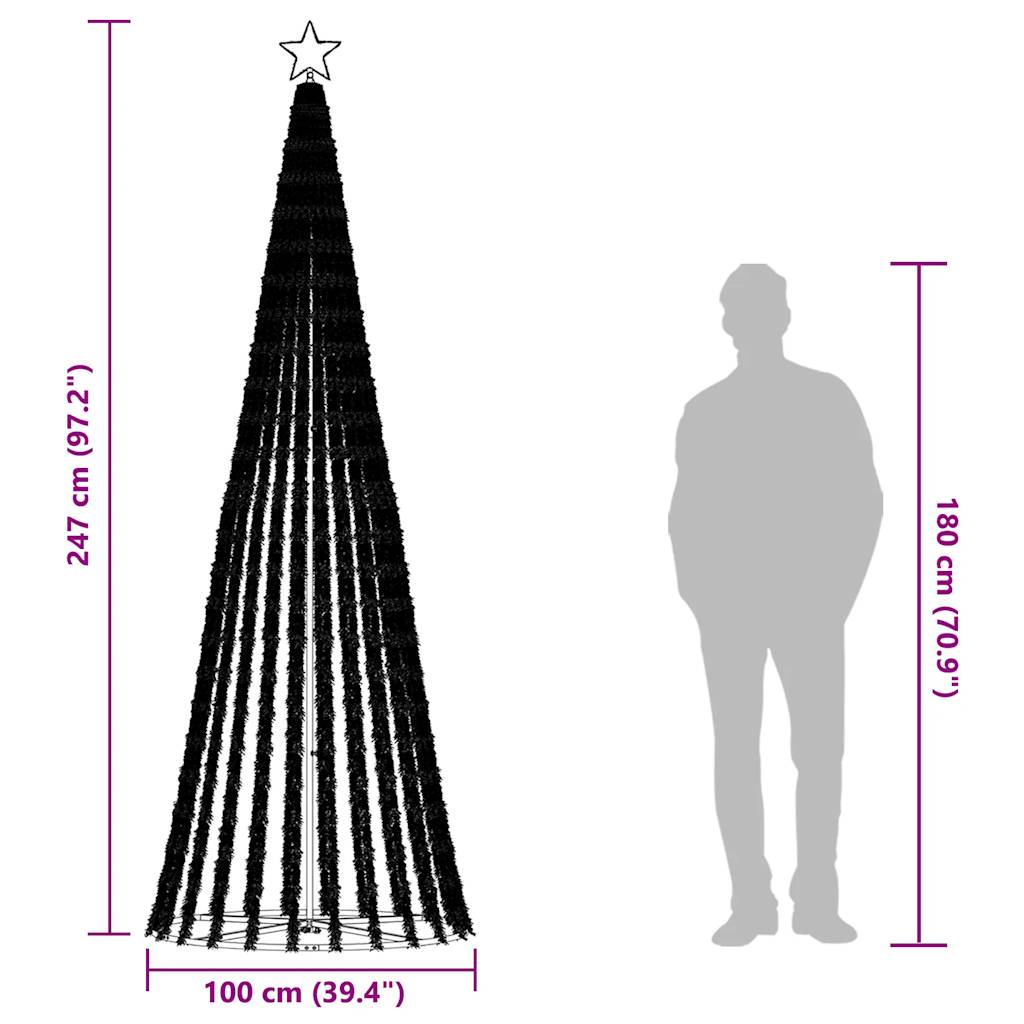 Albero di Natale a LED 475 LED Bianco Freddo 247 cm | homemem39