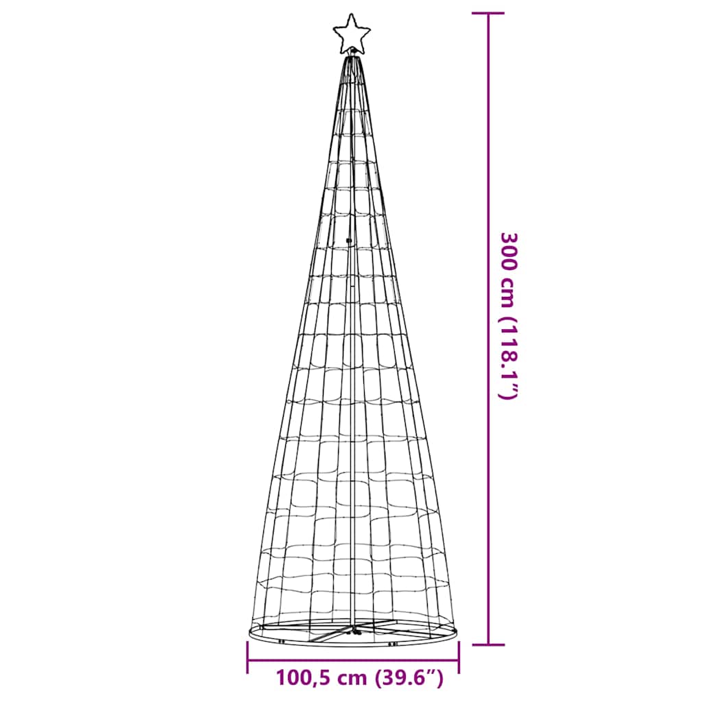 Albero di Natale a LED 550 LED Blu 300 cm | homemem39