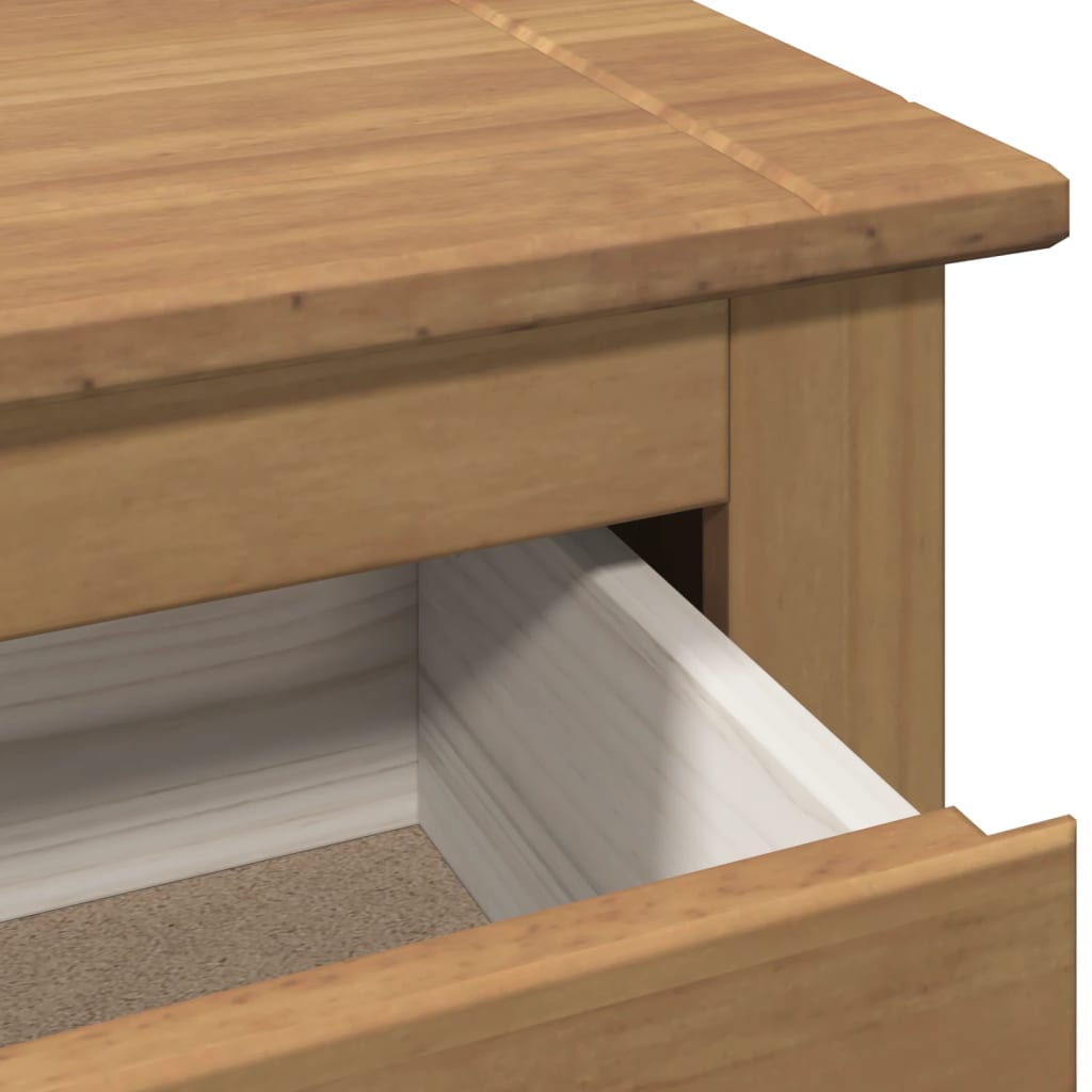 Scarpiera Panama 80x35x105 cm Legno Massello di Pino - homemem39