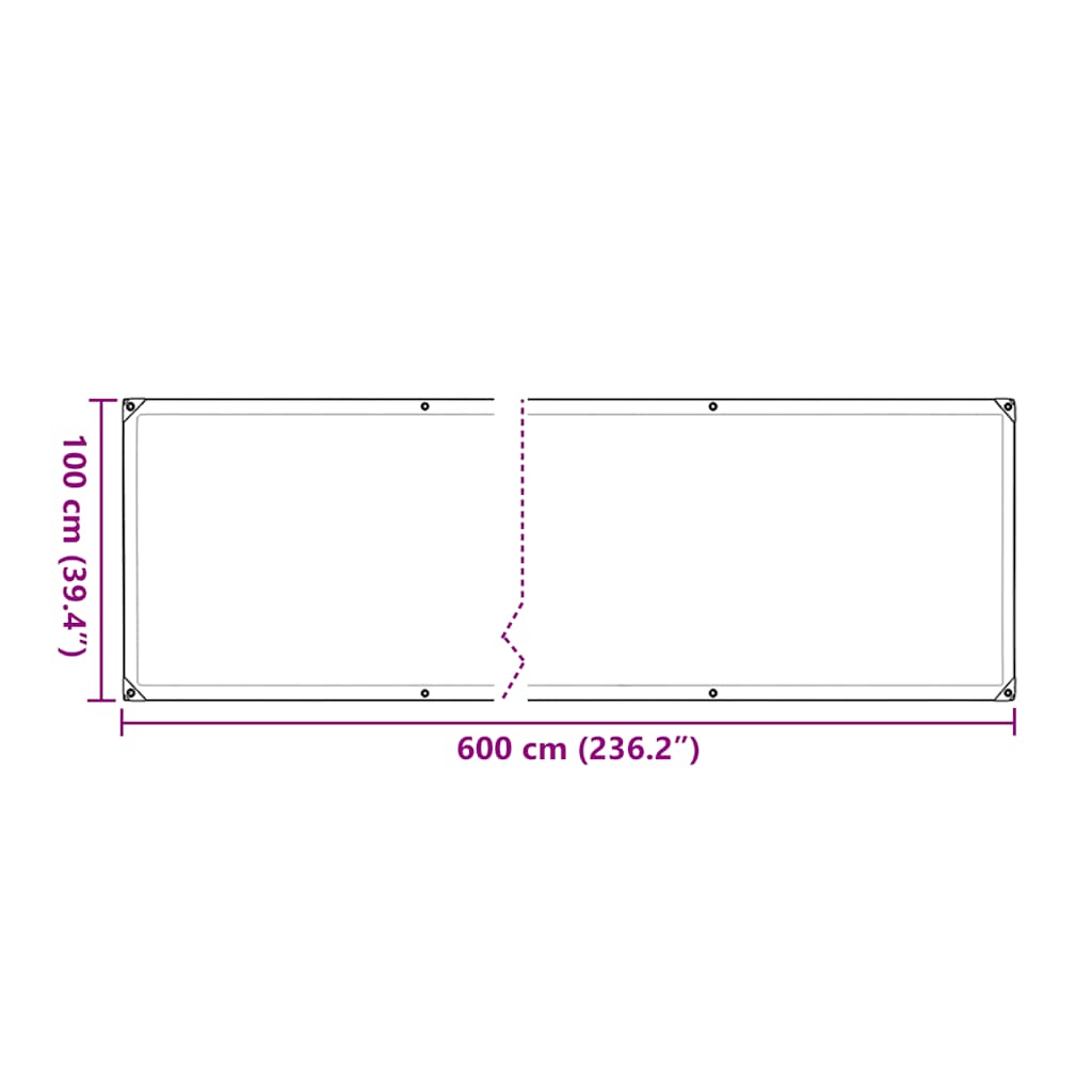 Copertura per Piante con Occhielli 1x6 m in Polietilene | homemem39