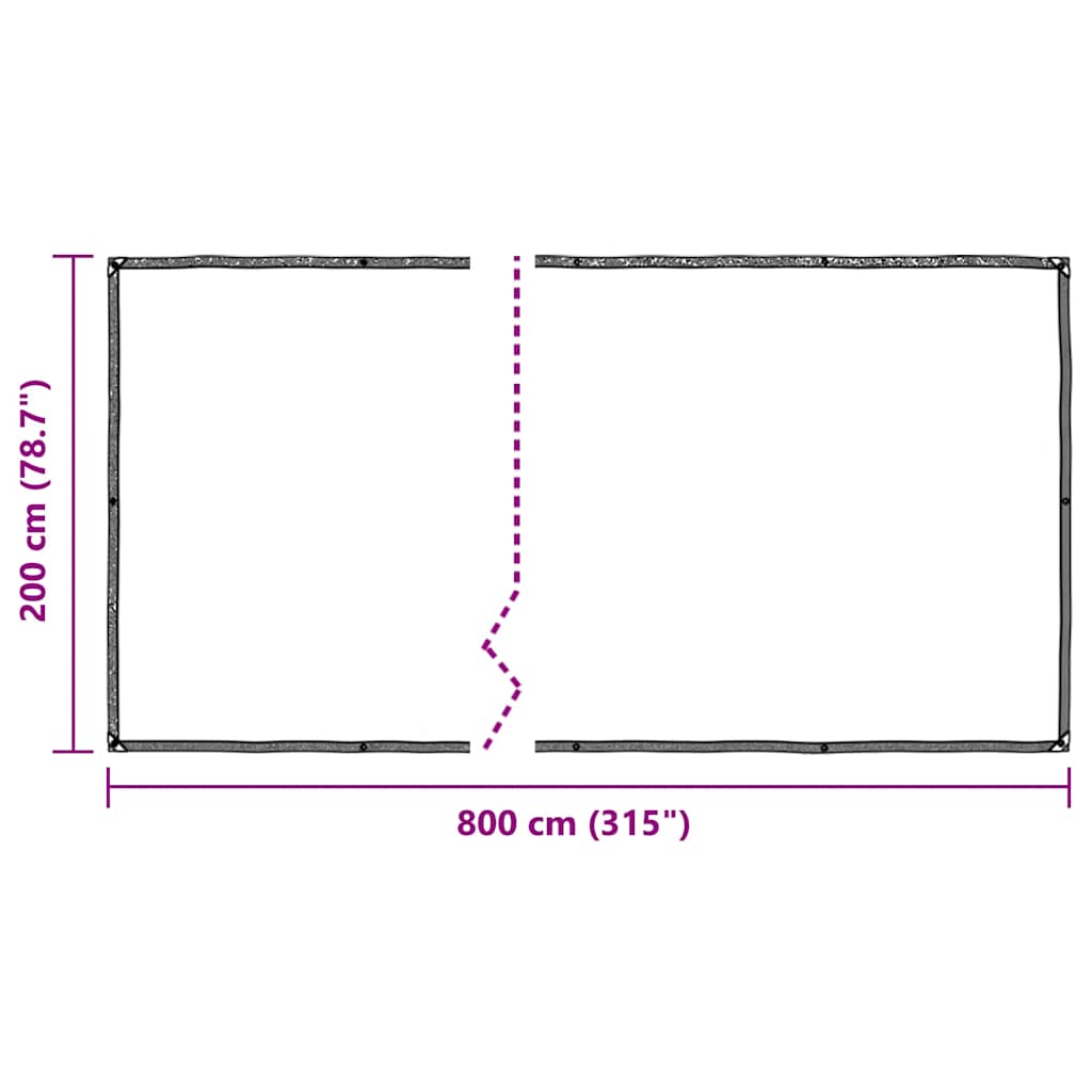 Copertura per Piante con Occhielli 2x5 m in Polietilene | homemem39
