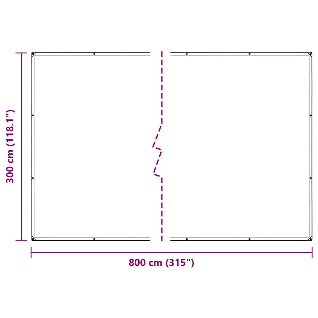 Copertura per Piante con Occhielli 3x8 m in PVC | homemem39