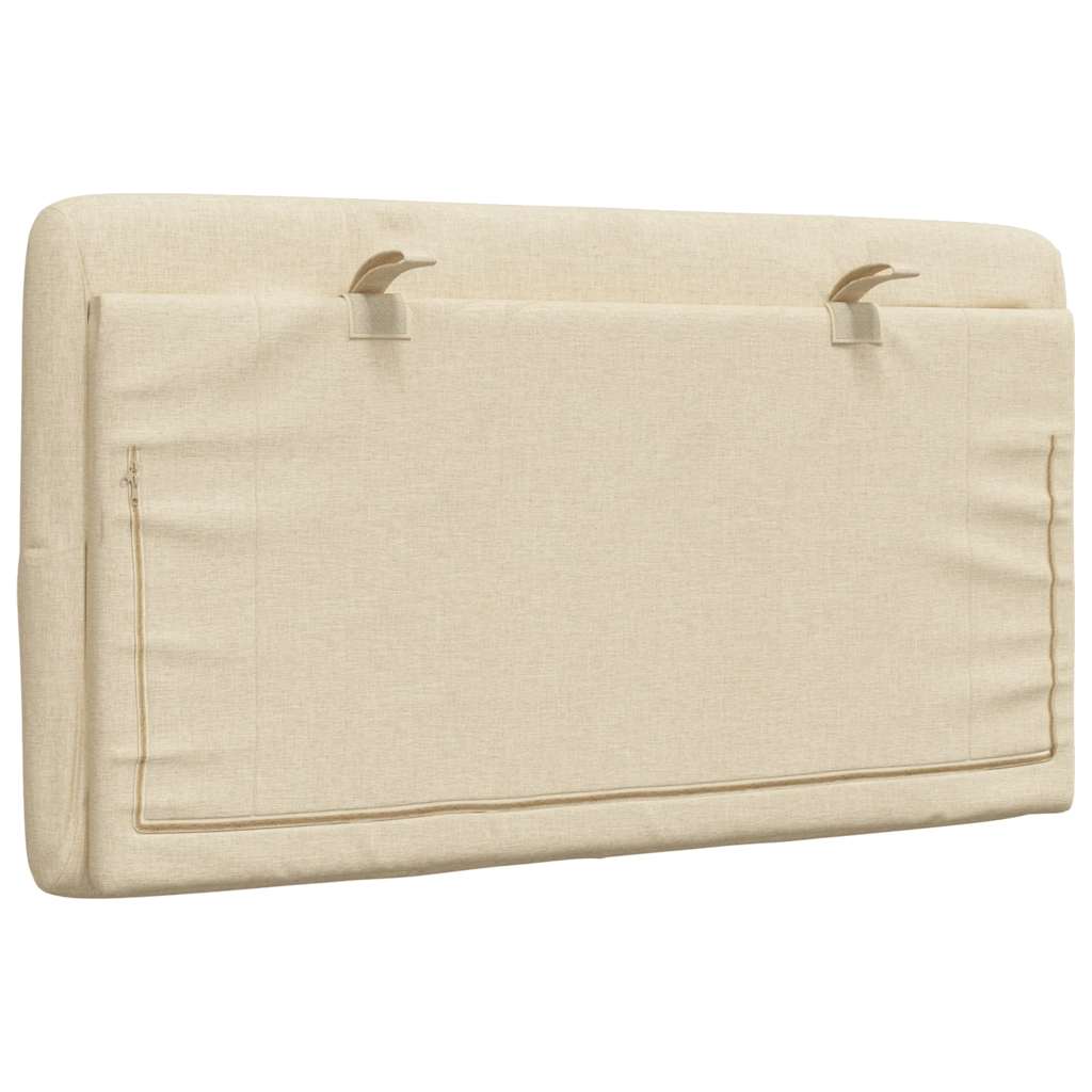 Cuscino Testiera Crema 80 cm in Tessuto