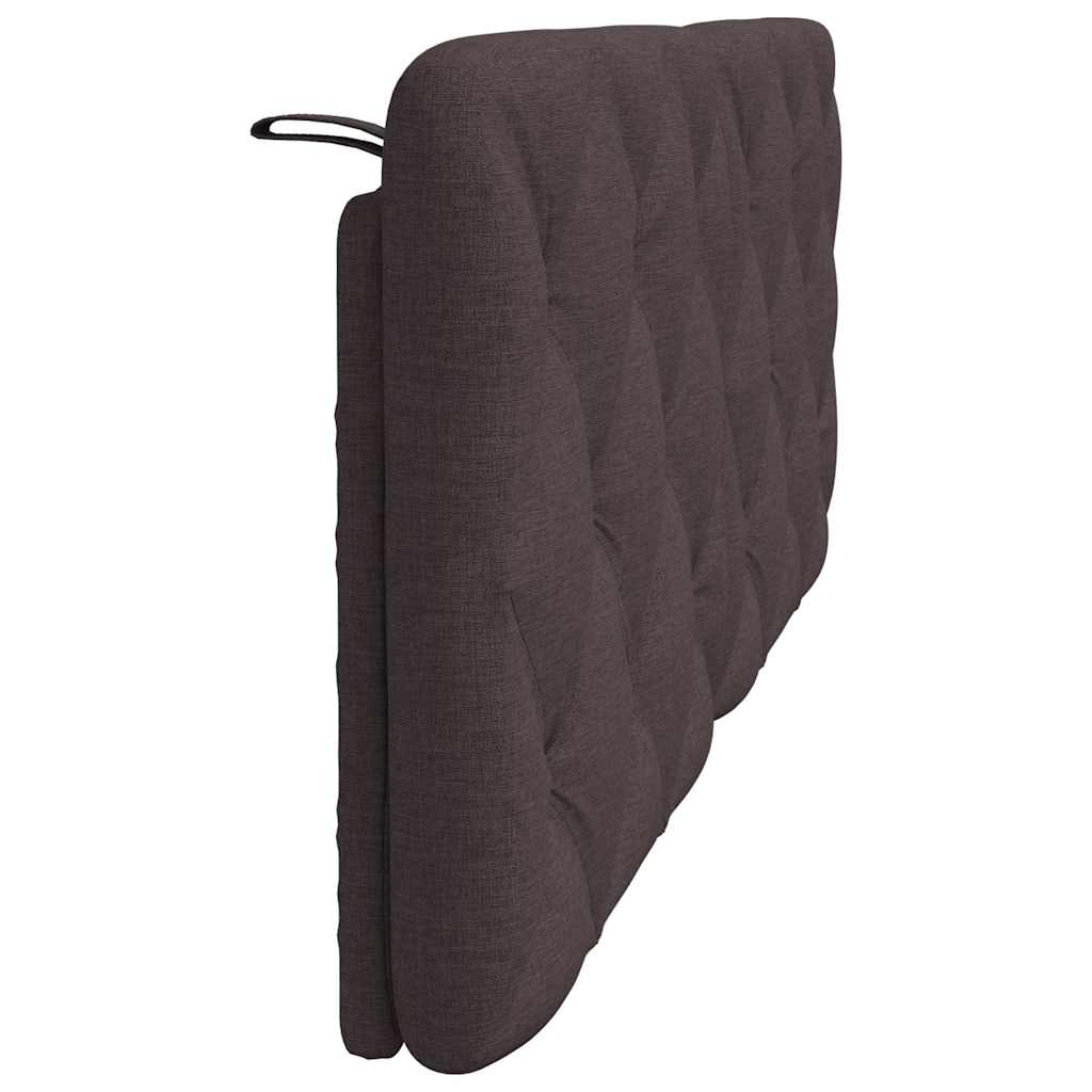 Cuscino Testiera Marrone Scuro 140 cm in Tessuto