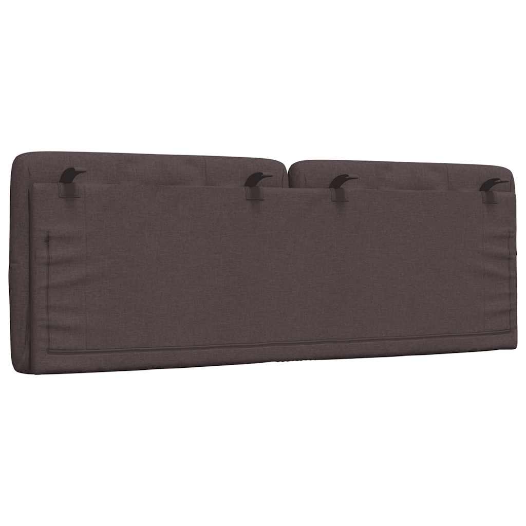 Cuscino Testiera Marrone Scuro 140 cm in Tessuto