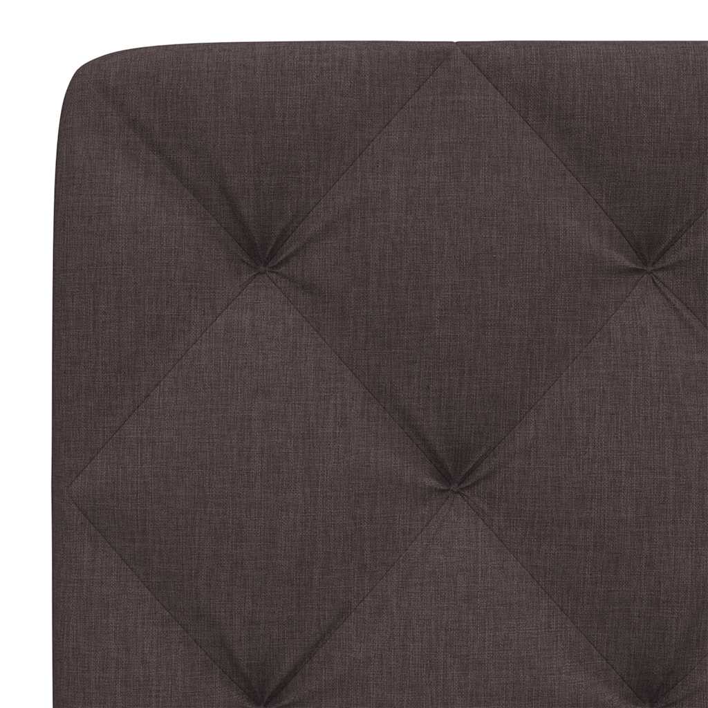 Cuscino Testiera Marrone Scuro 140 cm in Tessuto