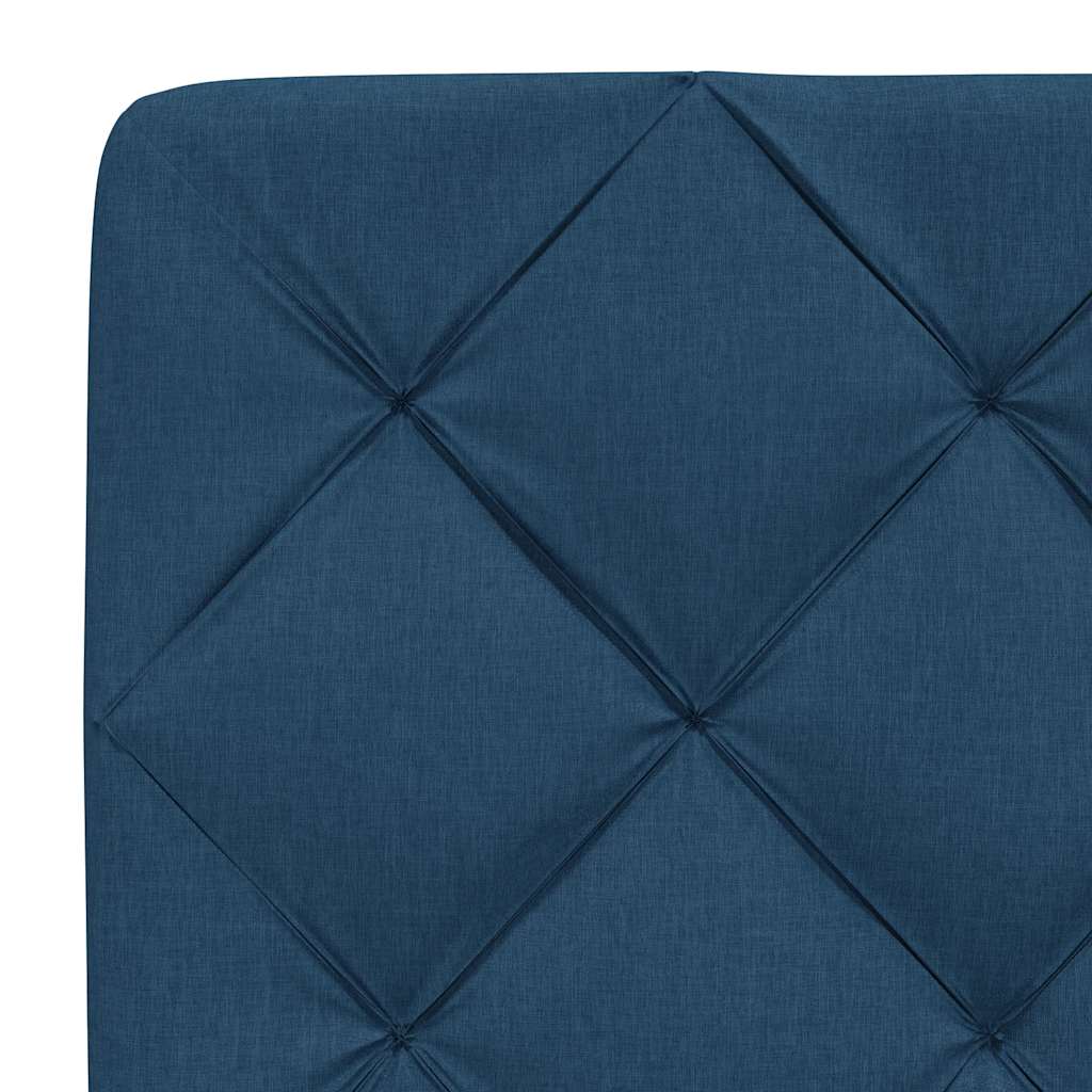 Cuscino Testiera Blu 140 cm in Tessuto