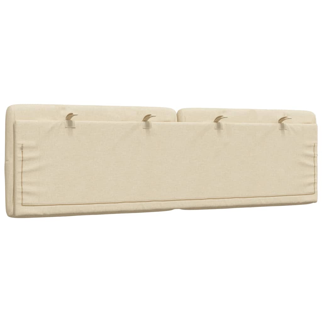 Cuscino Testiera Crema 160 cm in Tessuto
