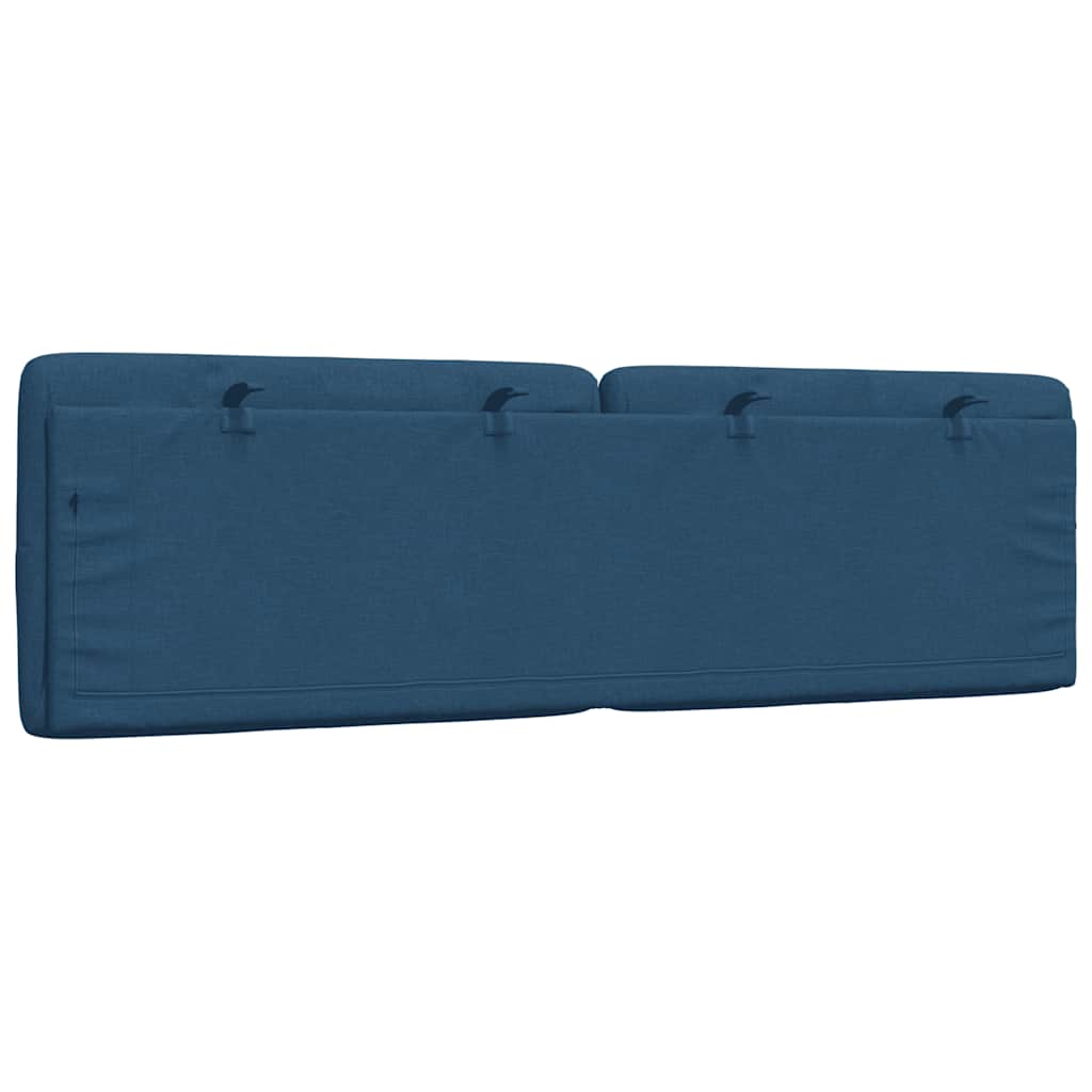 Cuscino Testiera Blu 160 cm in Tessuto