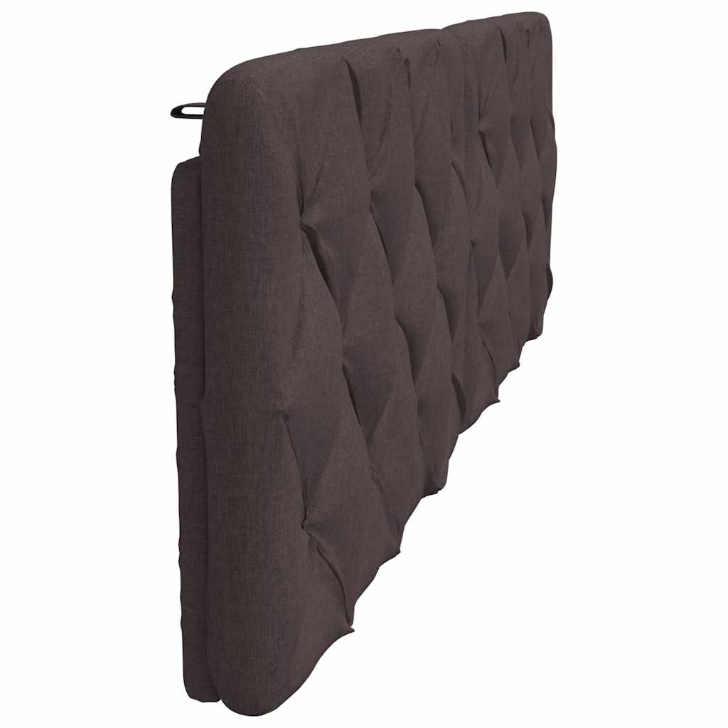 Cuscino Testiera Marrone Scuro 180 cm in Tessuto