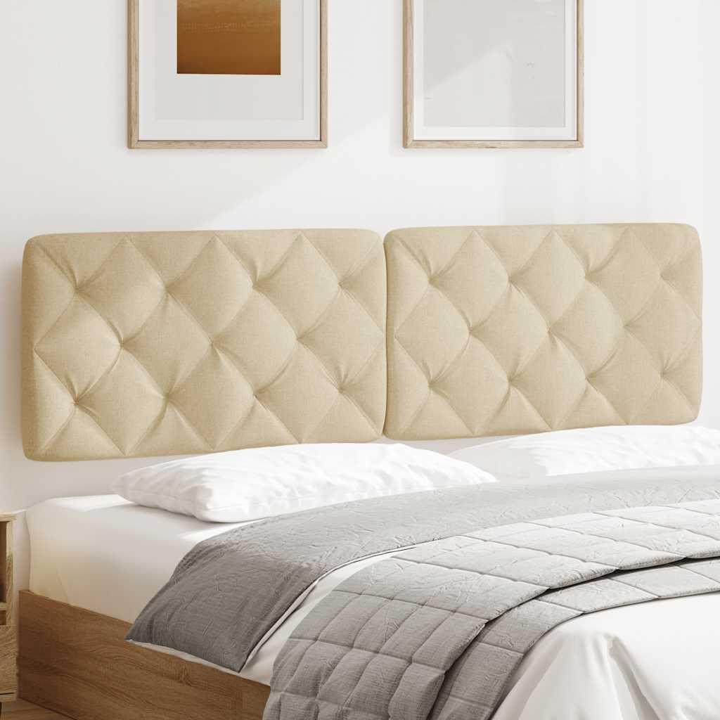 Cuscino Testiera Crema 180 cm in Tessuto