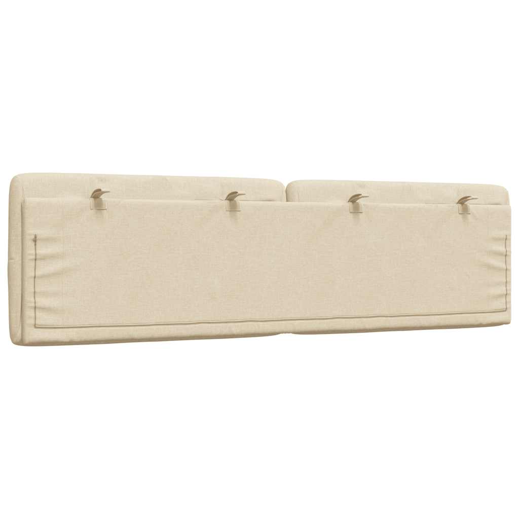 Cuscino Testiera Crema 180 cm in Tessuto