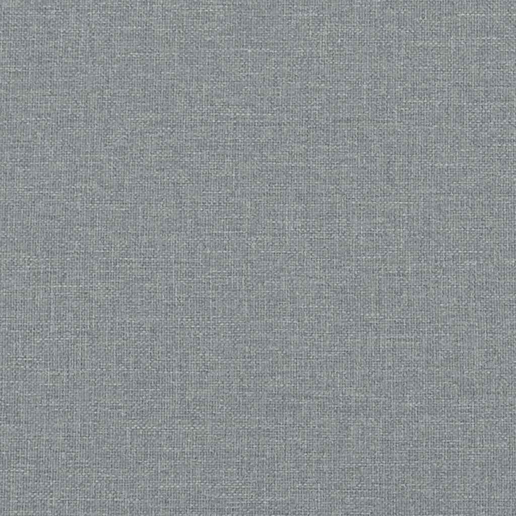 Cuscino Testiera Grigio Chiaro 200 cm in Tessuto