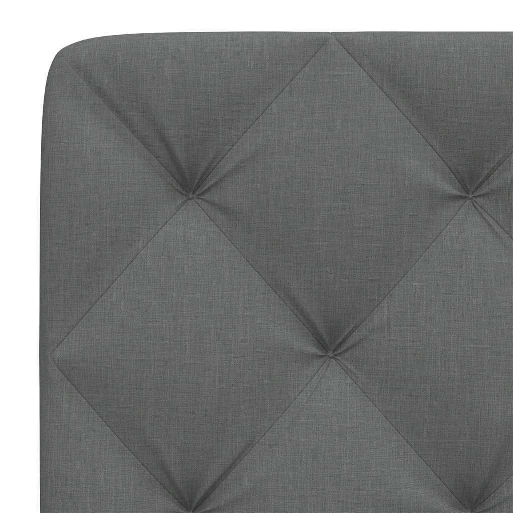 Cuscino Testiera Grigio Scuro 200 cm in Tessuto