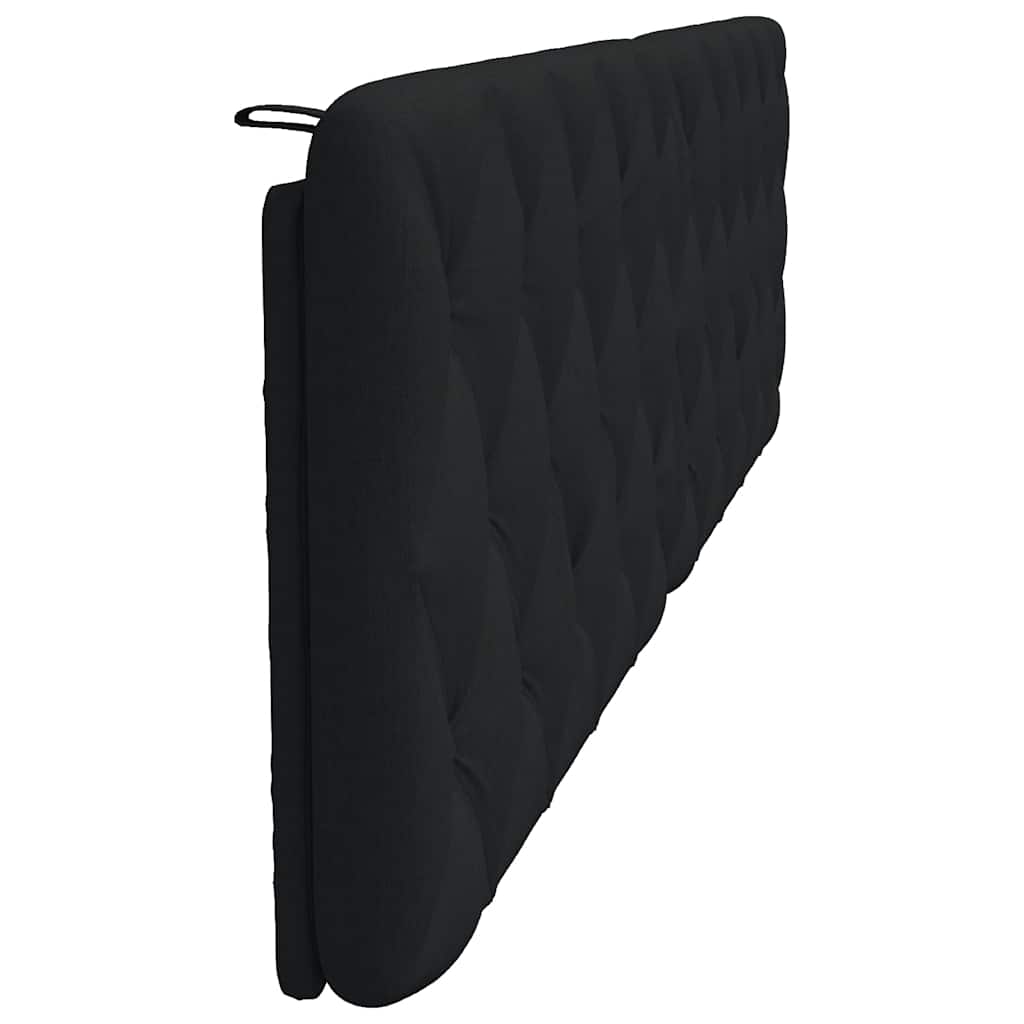 Cuscino Testiera Nero 200 cm in Tessuto