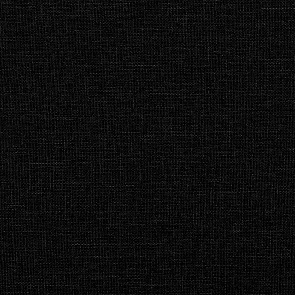 Cuscino Testiera Nero 200 cm in Tessuto
