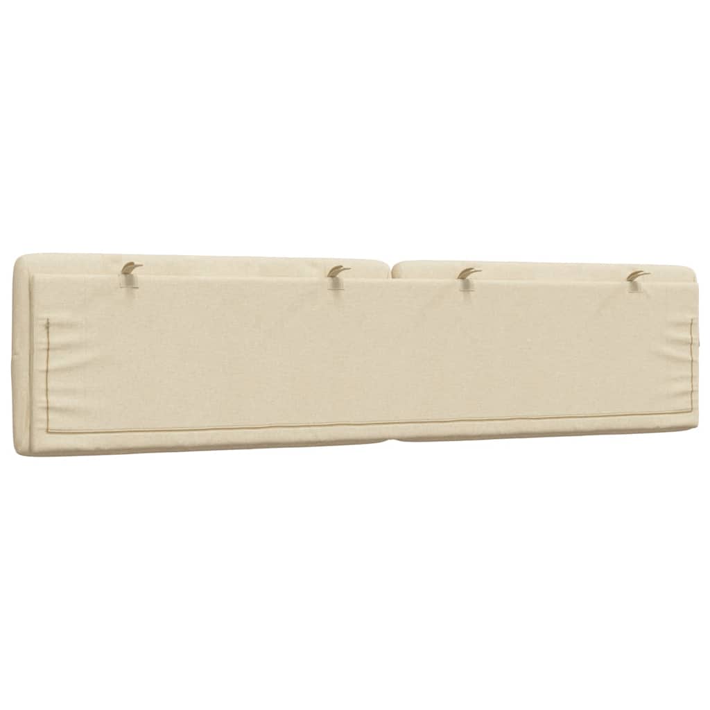 Cuscino Testiera Crema 200 cm in Tessuto