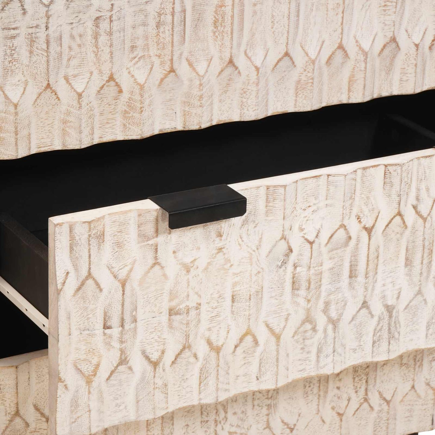 Credenza 3 pcs Finitura Bianco Lavato 180 x 33 x 75 cm