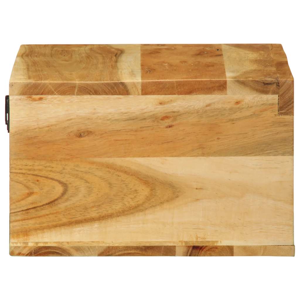 Mobile TV a Parete 40x30x19 cm in Legno Massello di Acacia - homemem39