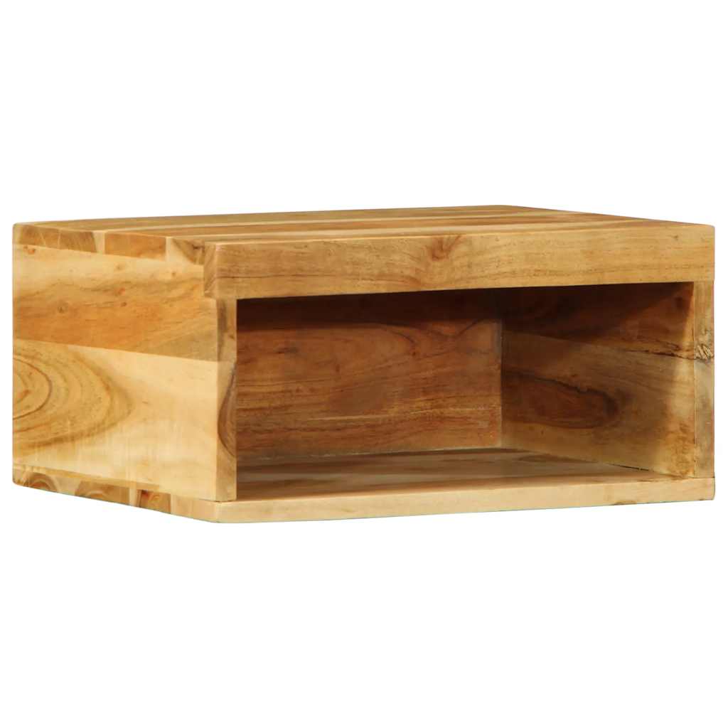 Mobile TV a Parete 2 pz in Legno Massello di Acacia - homemem39