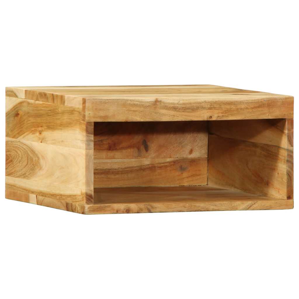 Mobile TV a Parete 2 pz in Legno Massello di Acacia - homemem39