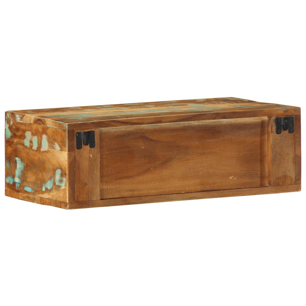 Mobile TV a Parete 60x30x19 cm in Legno Massello di Recupero - homemem39