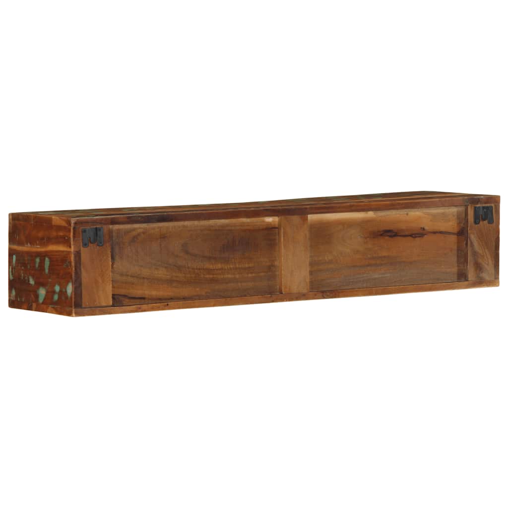 Mobile TV a Parete 100x30x19 cm in Legno Massello di Recupero - homemem39