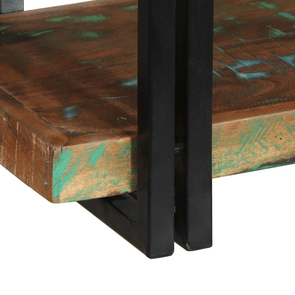 Mensola da Parete Multicolore in Legno Massello di Recupero - homemem39