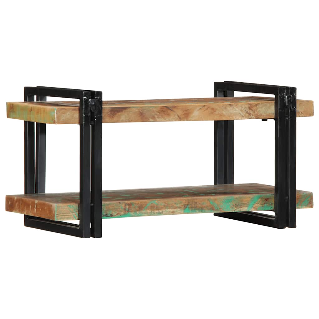 Mensola da Parete Multicolore in Legno Massello di Recupero - homemem39