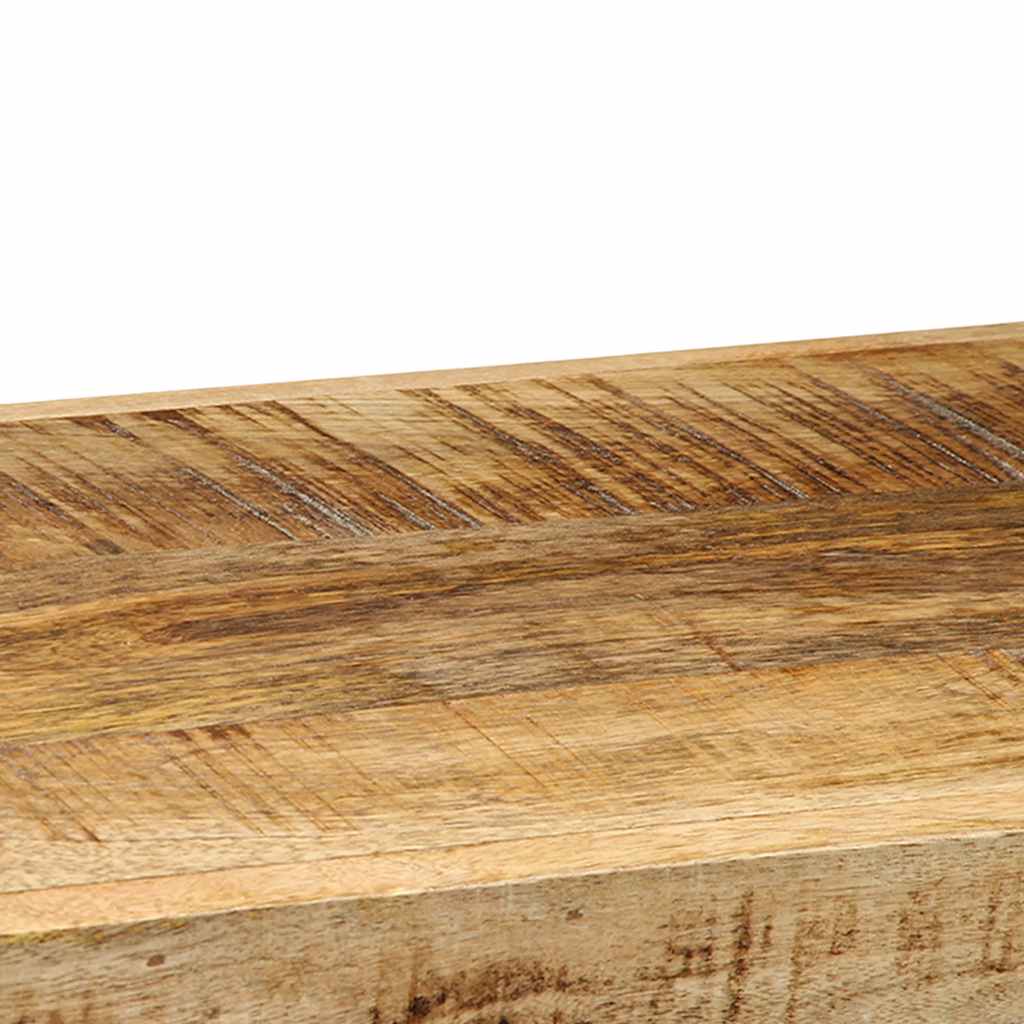 Mensola da Parete 90x33x45 cm in Legno Massello di Mango Grezzo - homemem39