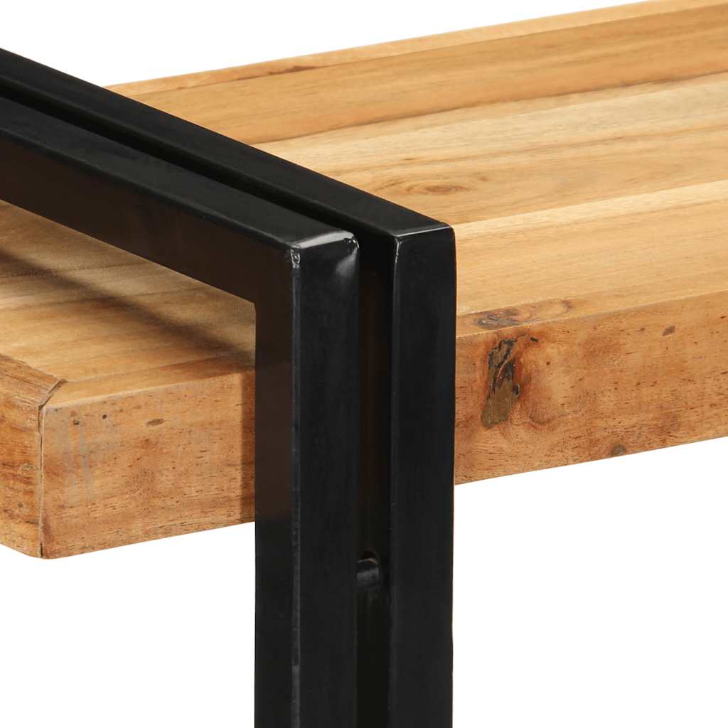 Mensola da Parete 90x33x45 cm Legno Massello di Acacia - homemem39
