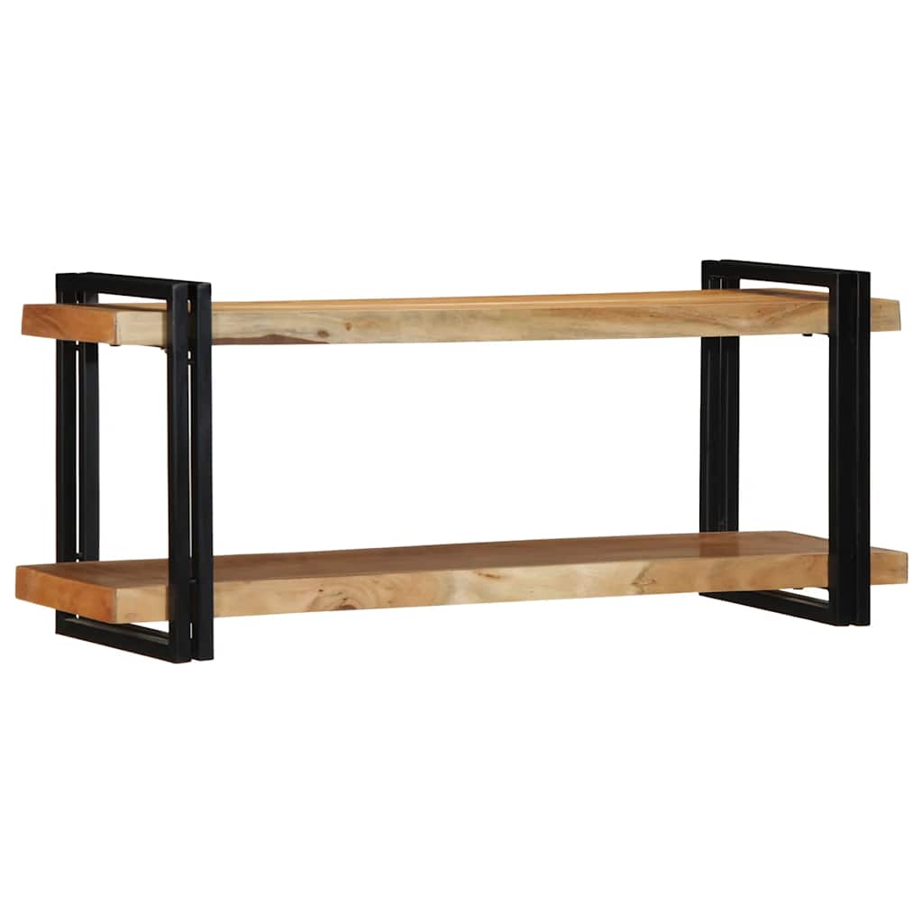 Mensola da Parete 110x33x45 cm Legno Massello di Acacia - homemem39