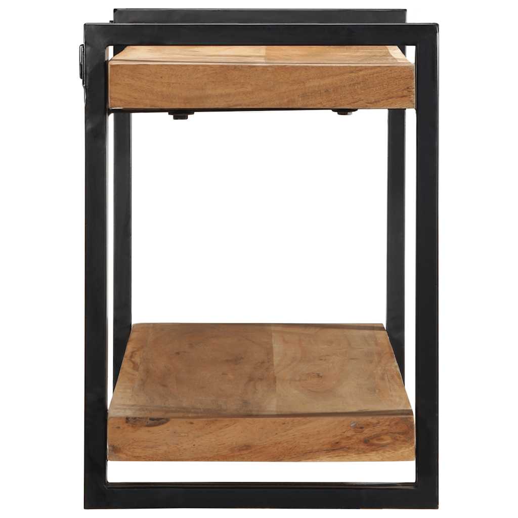 Mensola da Parete 110x33x45 cm Legno Massello di Acacia - homemem39