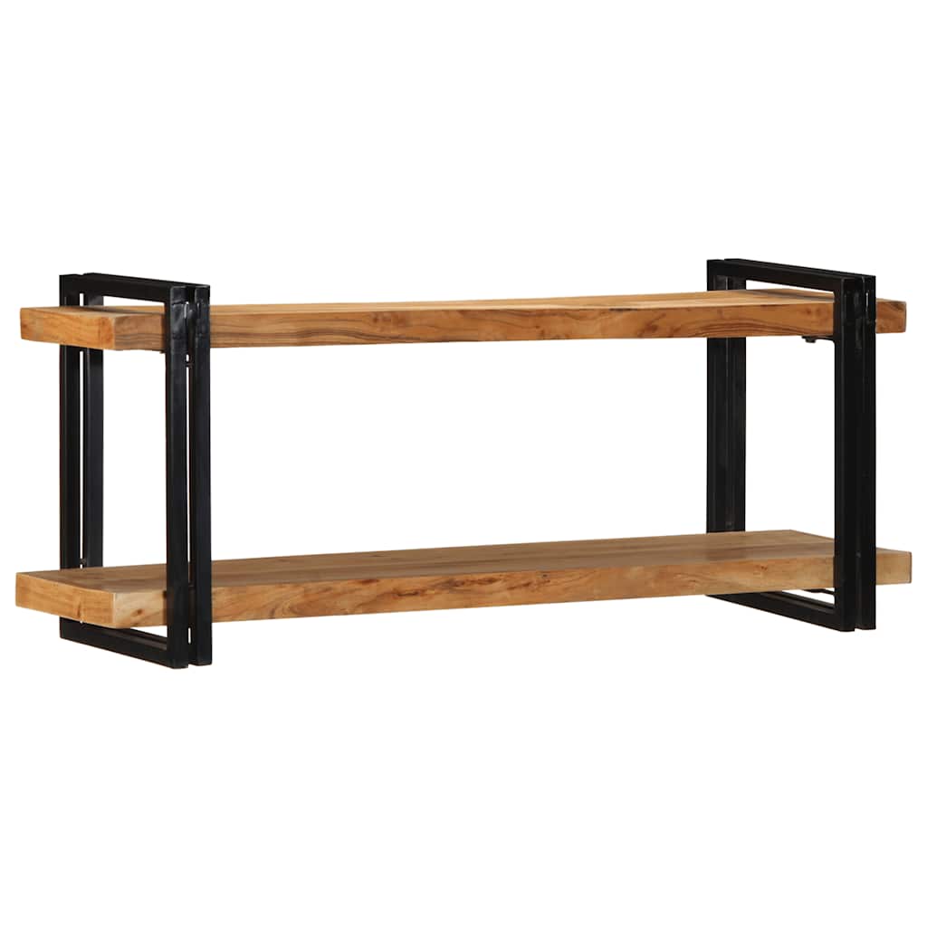 Mensola da Parete 110x33x45 cm Legno Massello di Acacia - homemem39