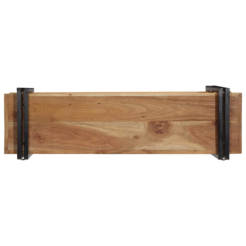 Mensola da Parete 110x33x45 cm Legno Massello di Acacia - homemem39