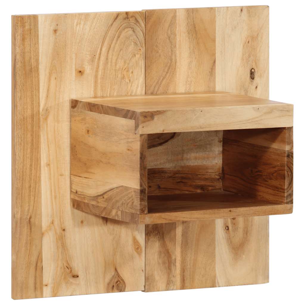 Comodino 50x27x50 cm in Legno Massello di Acacia - homemem39